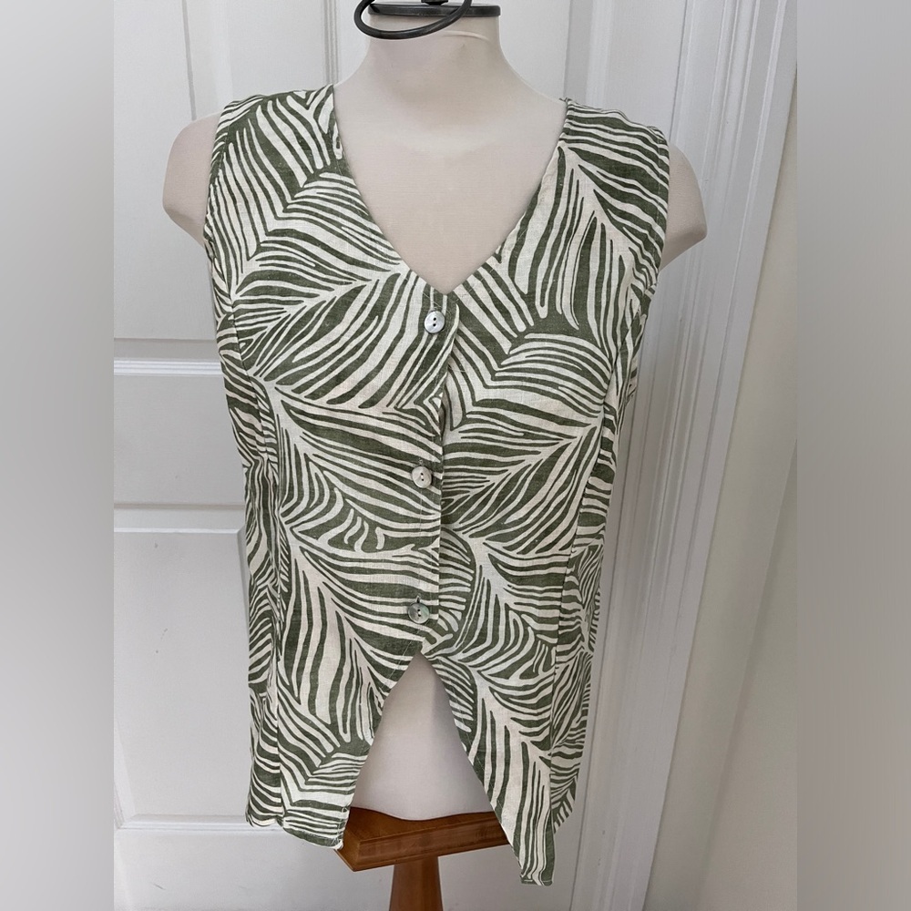 NWT Bellambra linen blend ladies top size large
